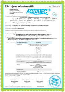 IZJAVA O LASTNOSTIH AT